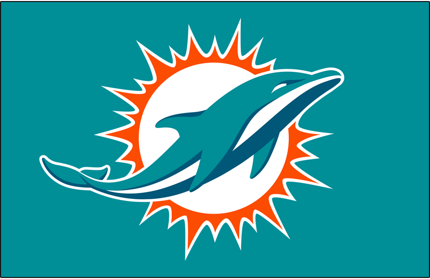 Miami Dolphins 2018-Pres Primary Dark Logo iron on transfers for clothing